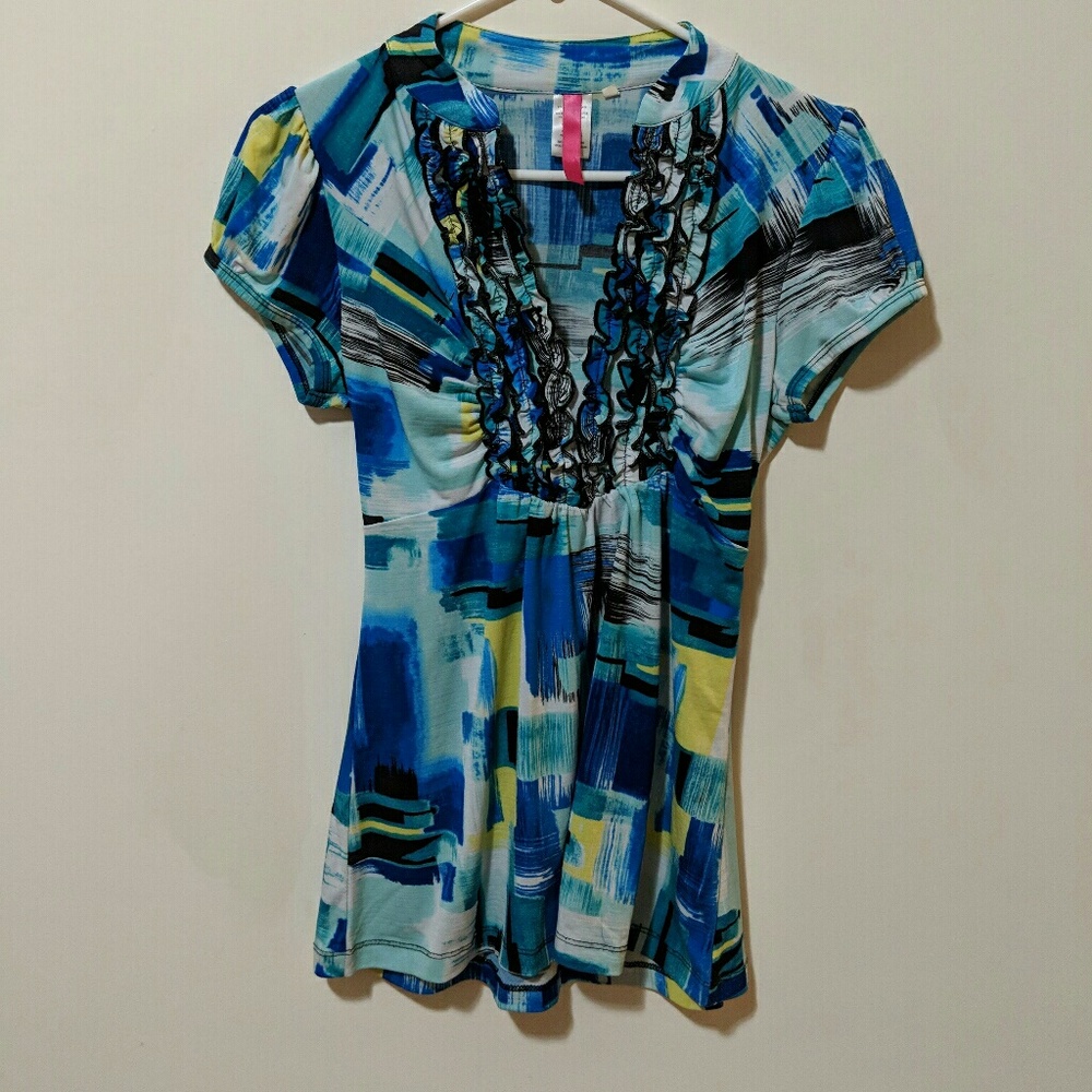 bright and multicolored Swimsuit cover up